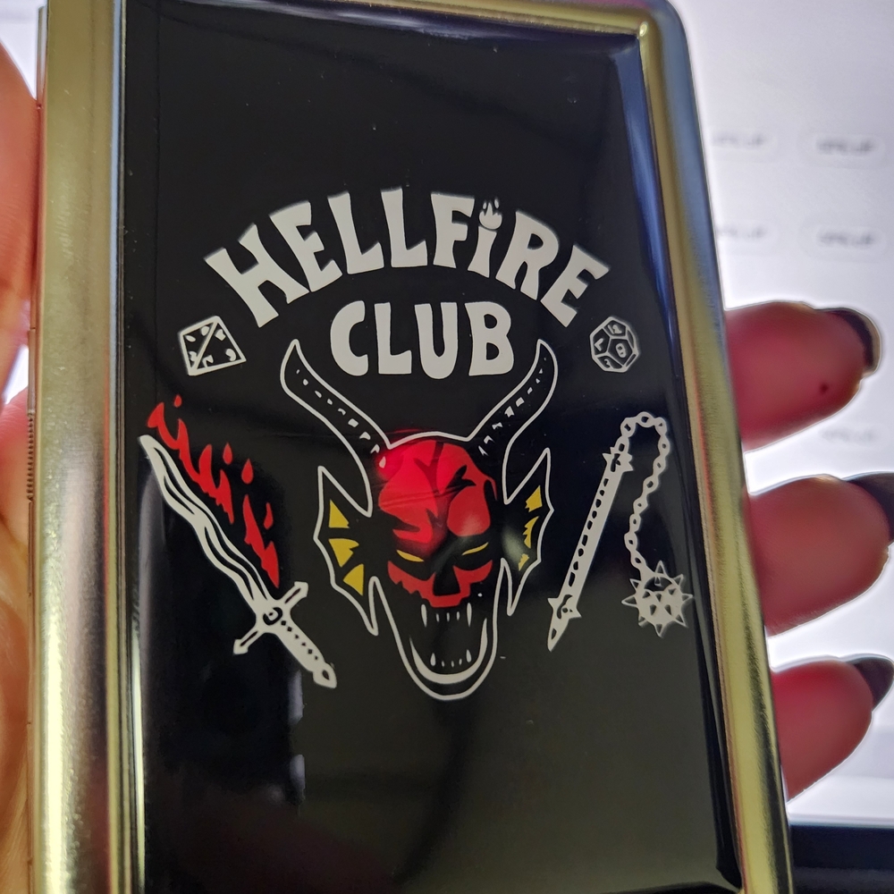 Hellfire Club Black Metal Ciggarette Holder/storage